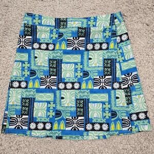 RipSkirt Hawaii Womens Stretch Wrap Skirt Patchwork Size M Travel Beach Casual